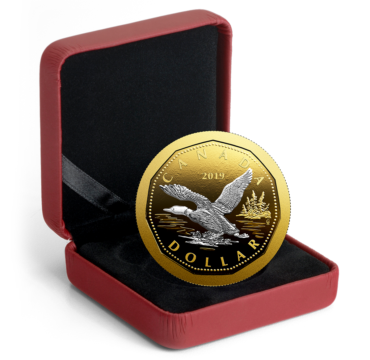 5 oz. Pure Silver Reverse-Gold Plating Coin - Big Coin Series
