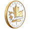 1 oz. Pure Silver Gold Plated Piedfort - Timeless Icons: Loon