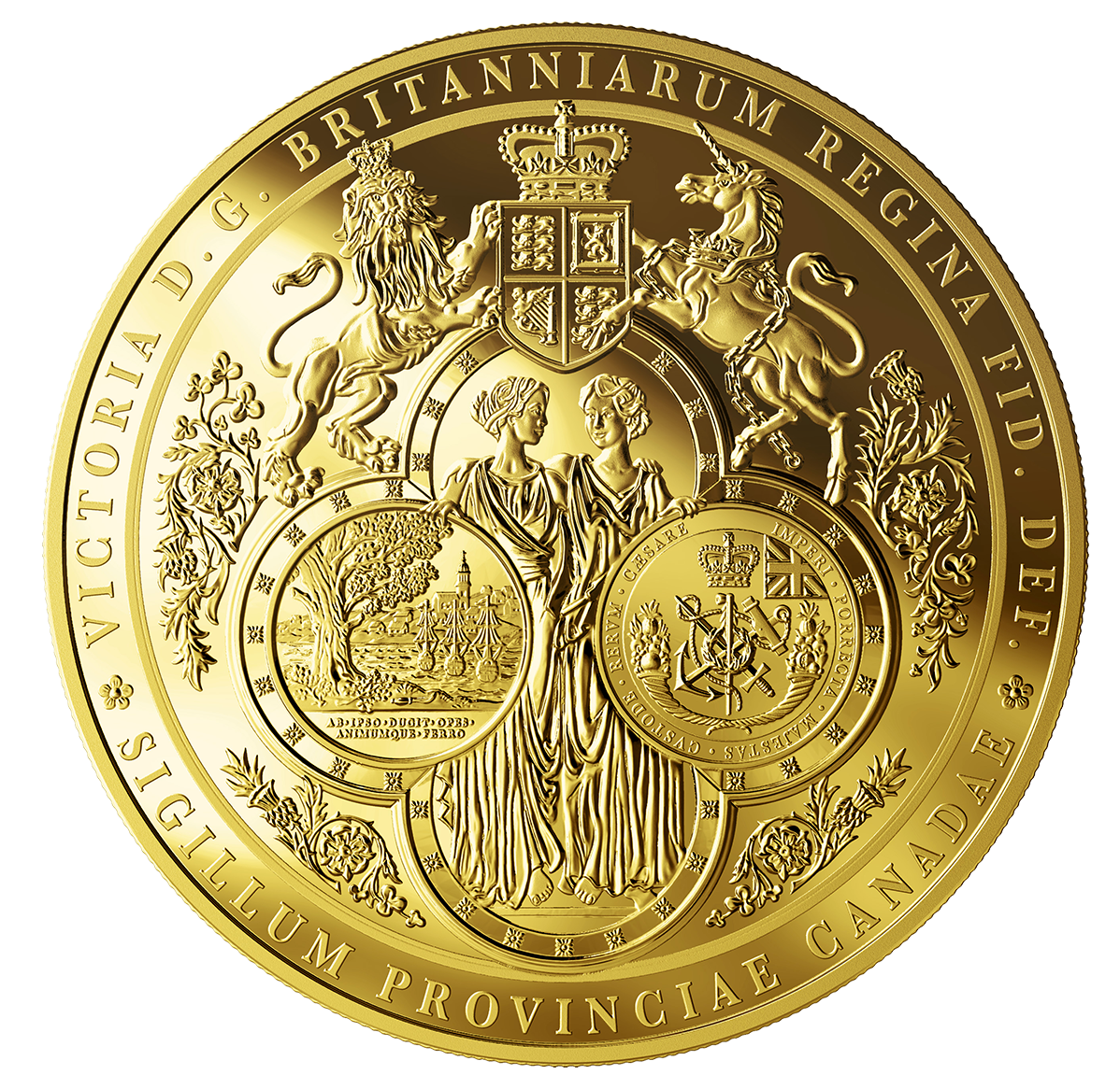 One Kilogram Pure Gold Coin - The Great Seal of the Province of