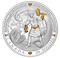 1 oz. Pure Silver Gold-Plated Coin - Norse Gods: Thor - Mintage: 3,500 (2019)