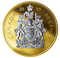 5 oz. Pure Silver Reverse-Gold Plating Coin - Big Coin Series: 50-Cent