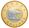 Pièce de 5 oz en argent pur avec placage d’or inverse - Série Pièces de grande taille : Pièce de 2 dollars