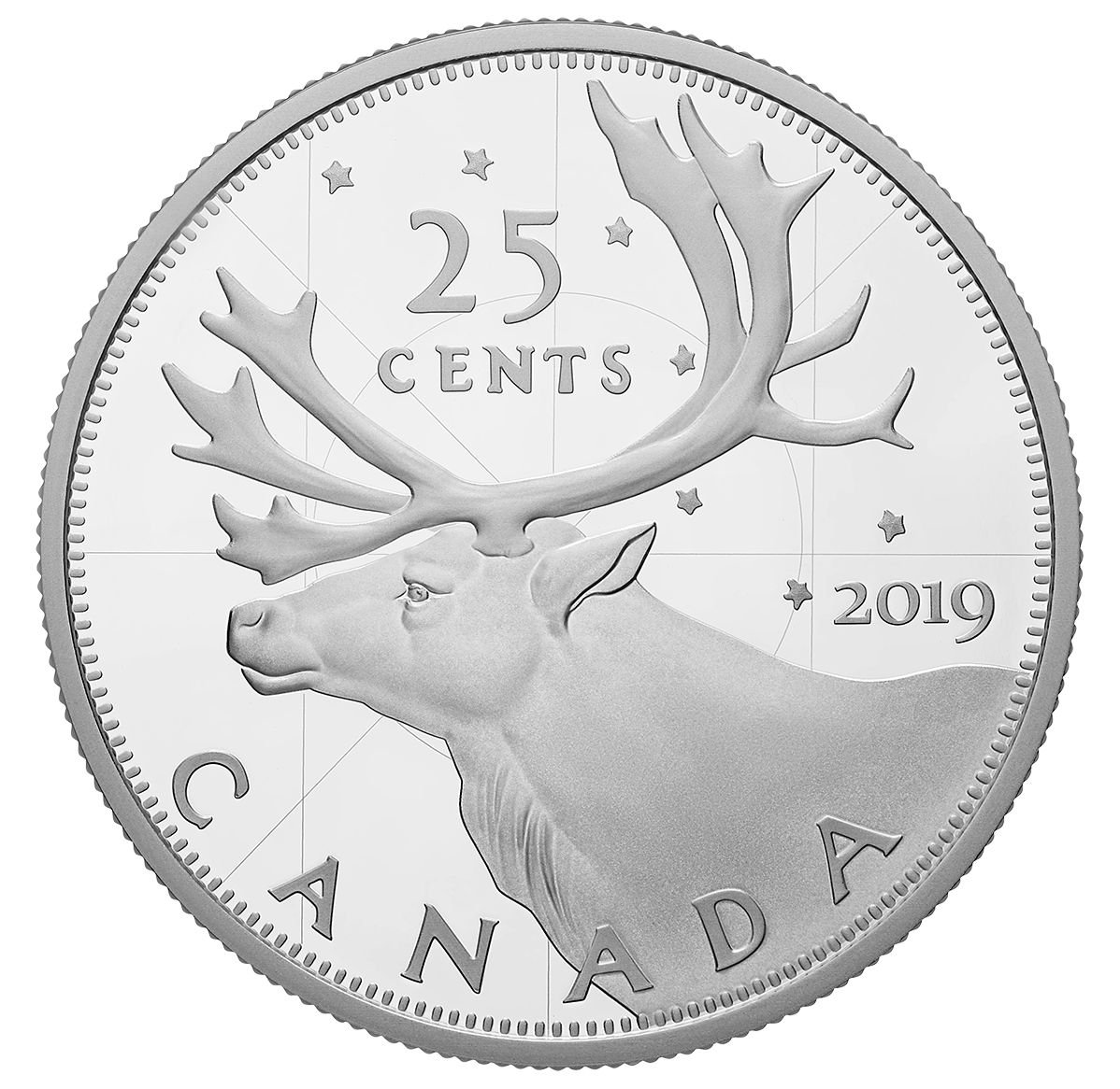 2019 Caribou 25-Cent 2OZ PureSilver Proof Coin Canada Classic Hahn’s 1937 design 