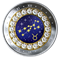 Pièce en argent pur rehaussée de cristaux Swarovski (MD) - Signes du zodiaque : Taureau 