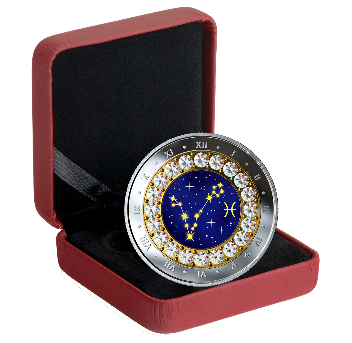 ZODIAC BEAUTIES PISCES(うお座) 純銀 メダル BEAUTIES ZODIAC PISCES