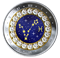 Pièce en argent pur rehaussée de cristaux Swarovski (MD) - Signes du zodiaque : Poissons