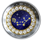 Pièce en argent pur rehaussée de cristaux Swarovski (MD) - Signes du zodiaque : Vierge