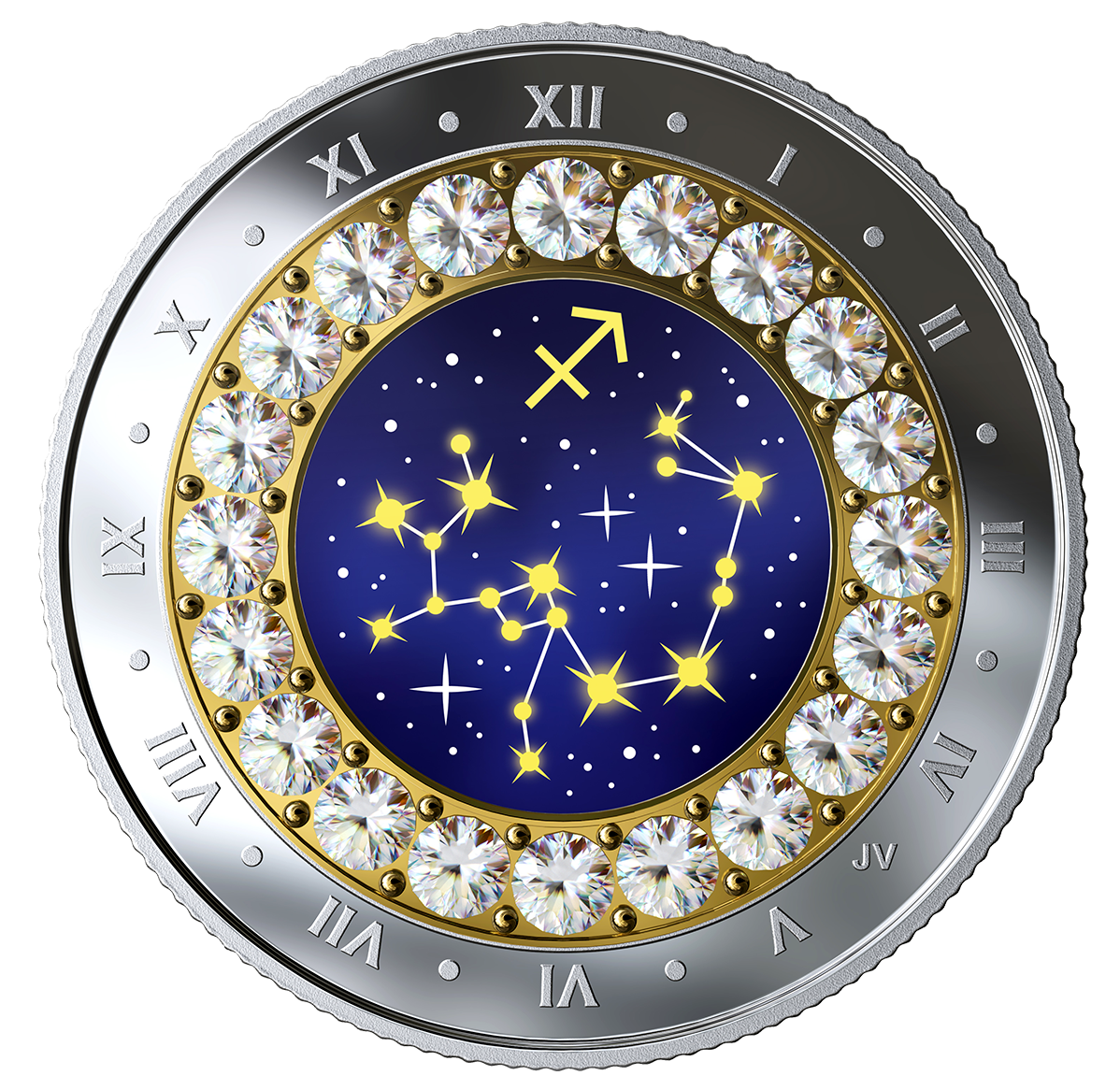 2019 Sagittarius: Zodiac Series - Pure Silver Coin made with