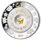 Year of the Pig - 2 oz. Pure Silver Coin with Jade Insert and Selective Gold Plating