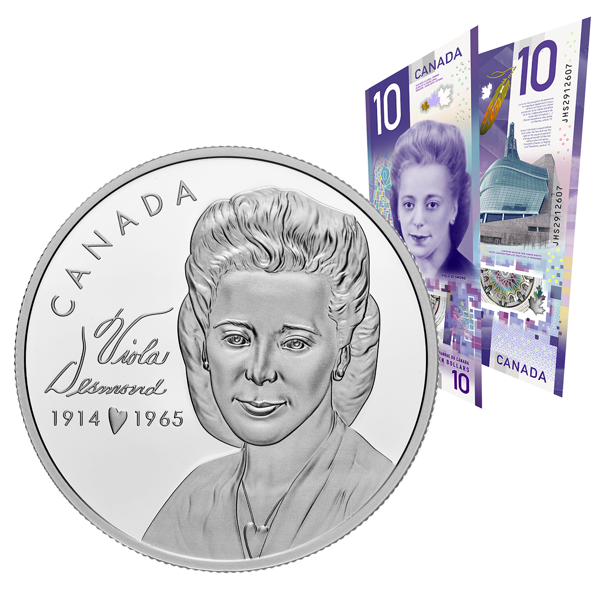 Viola Desmond Coin & Bank Note Set | The Royal Canadian Mint