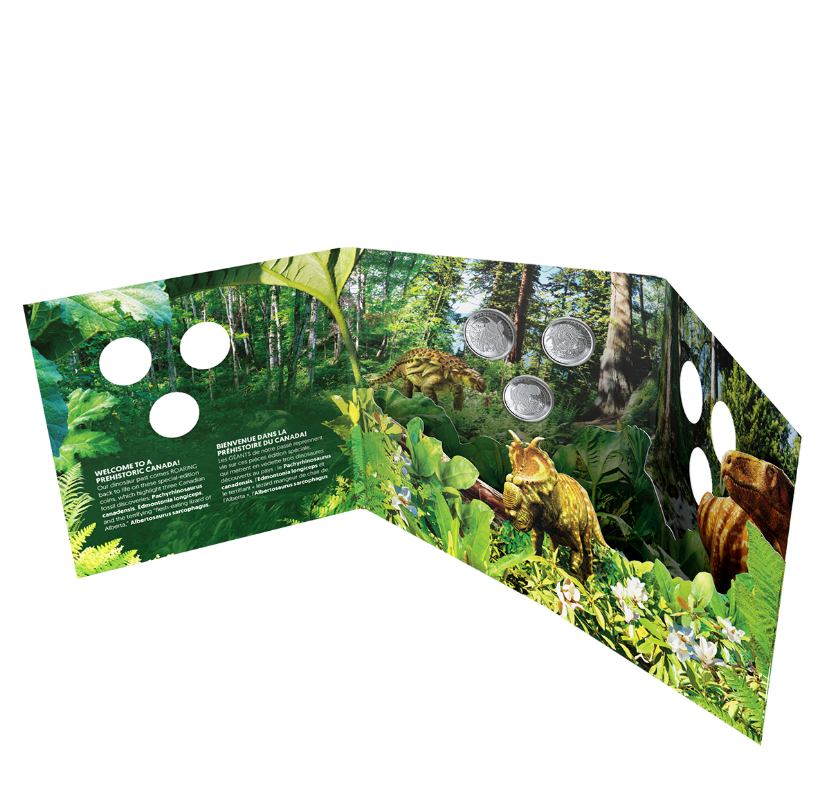 Dinosaurs of Canada 25-Cent 3-Coin Set | The Royal Canadian Mint