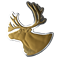 Pure Silver Coin - Real Shapes: The Caribou