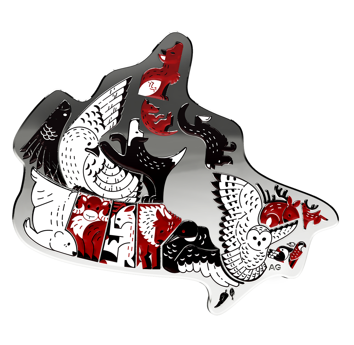 3 oz. Pure Silver Coin - The Canadian Landscape