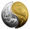 Pure Gold and Silver Yin and Yang Coins - Mintage: 288 (2019)