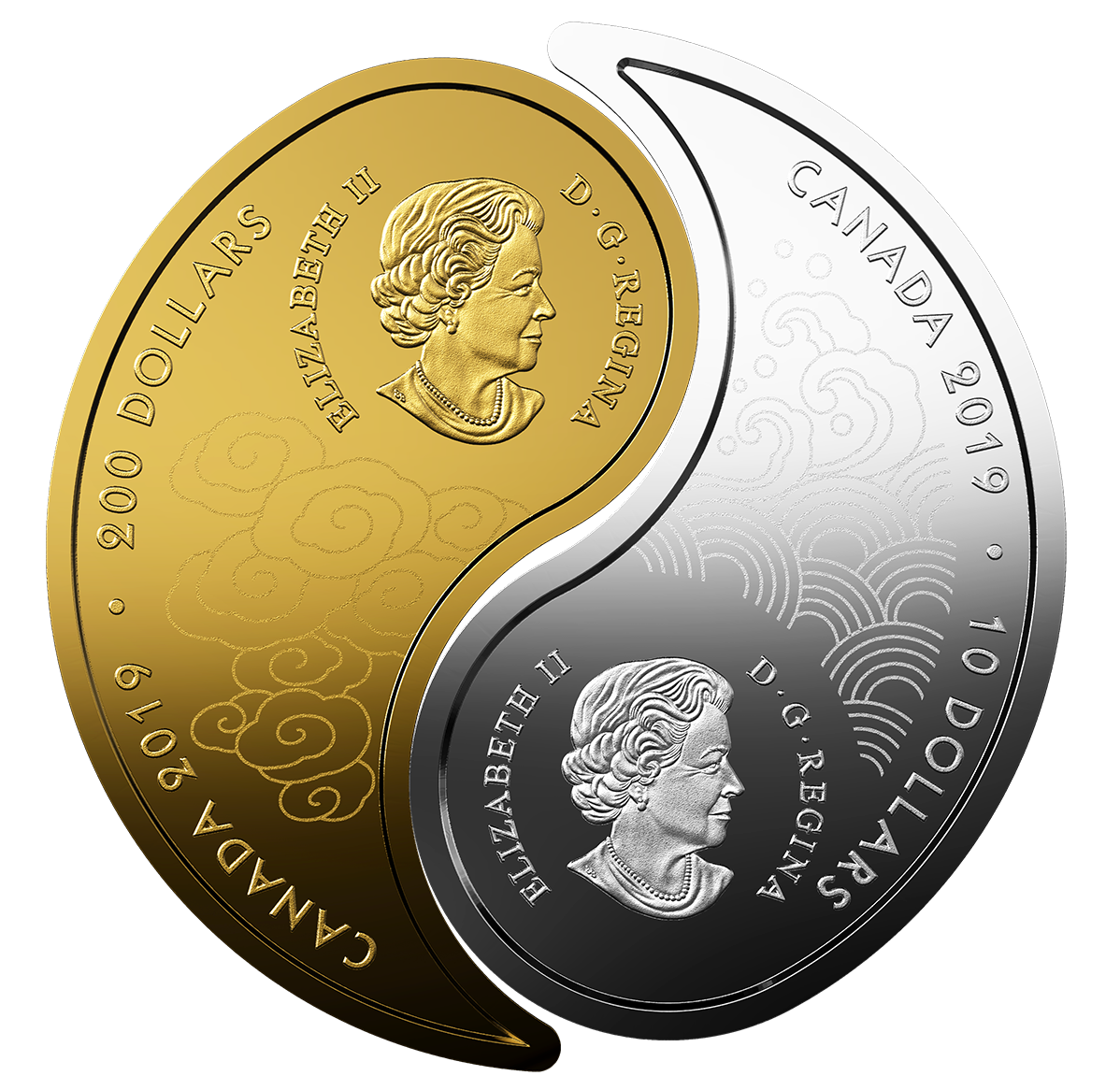 Pure Gold and Silver Yin and Yang Coins The Royal Canadian Mint