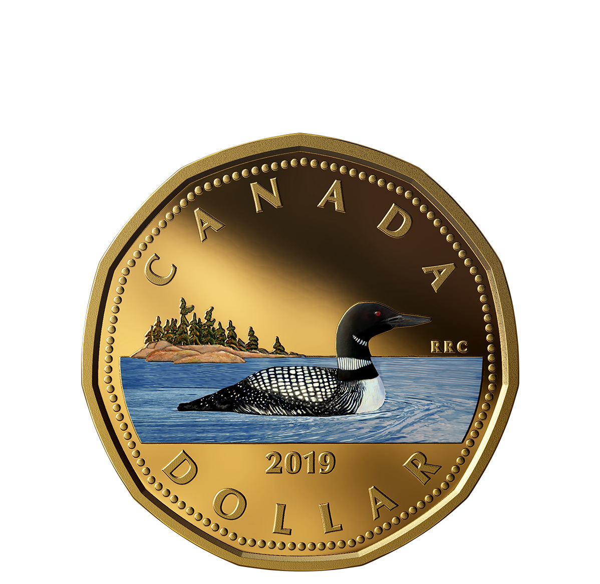 2019 CANADA $1 DOLLAR BRILLIANT UNCIRCULATED FIRST STRIKE LOONIE COIN 