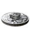 Pure Silver Coin with FIRE AND ICE™ Canadian diamond - Sparkle of the Heart