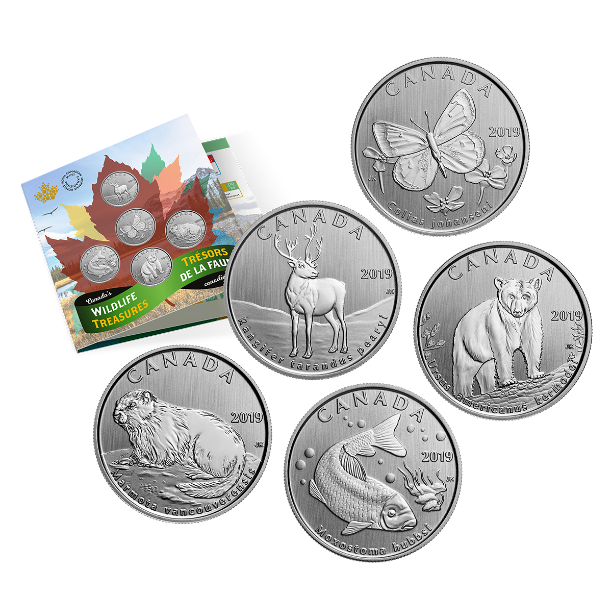 5-Coin Set - Canada’s Wildlife Treasures (2019)  The Royal Canadian Mint