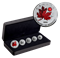Pure Silver 5-Coin Maple Leaf Fractional Set - O Canada