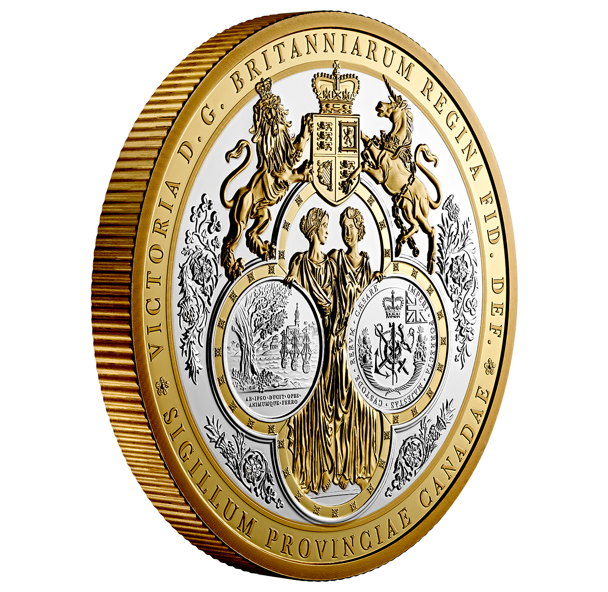 銀貨TheOfficialCoinoftheCANADIAN Mint 10 oz. Pure Silver Coin - Great Seal of the Province of