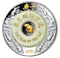 Pièce de 2 oz en argent pur – Année du Rat – Pièce avec ornement en jade et placage d’or sélectif