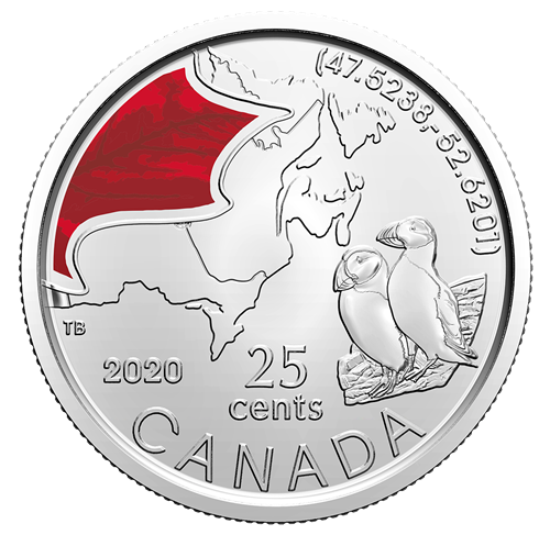 25 CENTS - ROULEAU ORIGINAL DE 25 CENTS CLASSIQUES 2020 LOGO DE LA MRC -  PIÈCES DU CANADA 2020