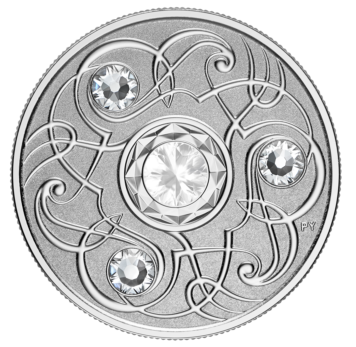 2020 June Birthstone Pure Silver Coin made with Swarovski ® Crystals