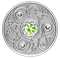 2020 August Birthstone - Pure Silver Coin made with Swarovski<sup>&reg;</sup> Crystals - Mintage: 5,