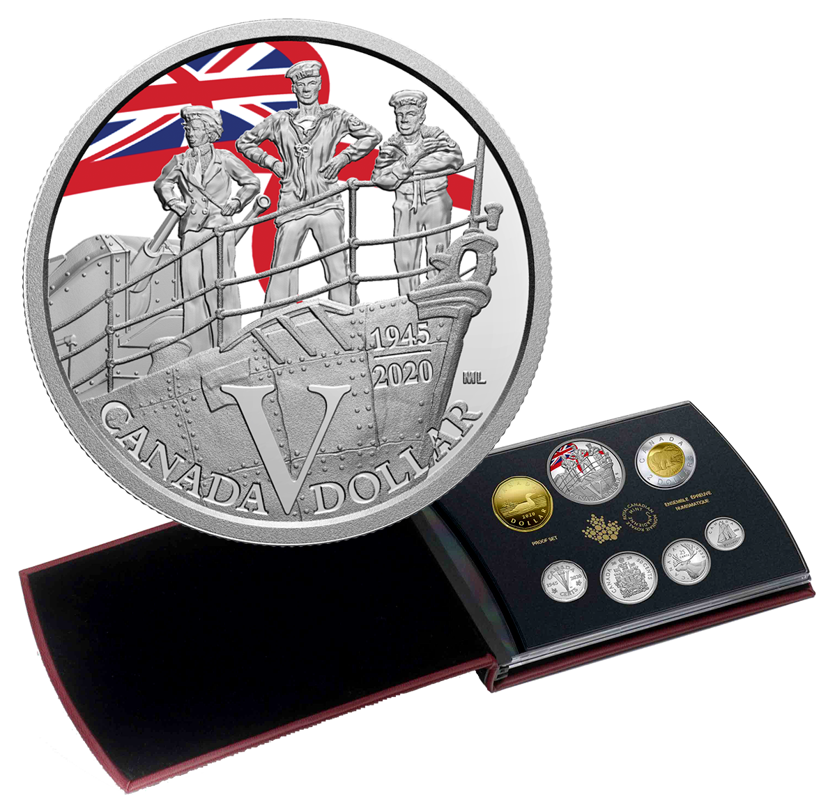 ペテンシー 2020 Special Edition Silver Dollar Proof Set – 75th Anniversary of
