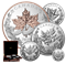 Pure Silver 5-Coin Fractional Set - The Canadian Maple Masters Collection - Mintage: 250 (2020)