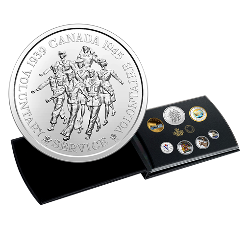 2020 Pure Silver Coloured 6-Coin Set with Medallion - Mintage: 7,0