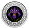 Pièce colorée en argent pur – Emblèmes floraux du Canada – Québec : Iris versicolore