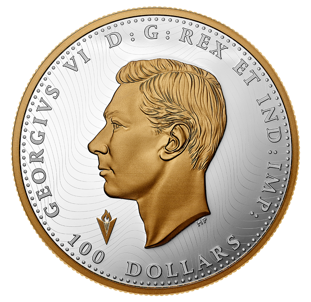 10 oz. Pure Silver Selectively Gold-Plated Coin - Liberation of