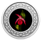 Pièce colorée en argent pur – Emblèmes floraux du Canada – Île-du-Prince-Édouard : Sabot de la Vierg