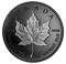 Pièce de 1 oz en argent pur – Feuille d'érable en argent en creux plaquée rhodium – Tirage : 5 000 (