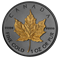 1 oz. 99.999% Pure Gold Coin - Rhodium-Plated Incuse Gold Maple Leaf – Mintage: 350 (2020)