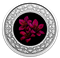 Pure Silver Coloured Coin – Purple Saxifrage: Floral Emblems of Canada: Nunavut