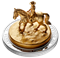 Pièce sculpture de 10 oz en argent pur avec placage d'or – Le Carrousel de la GRC – Tirage : 1 000 (