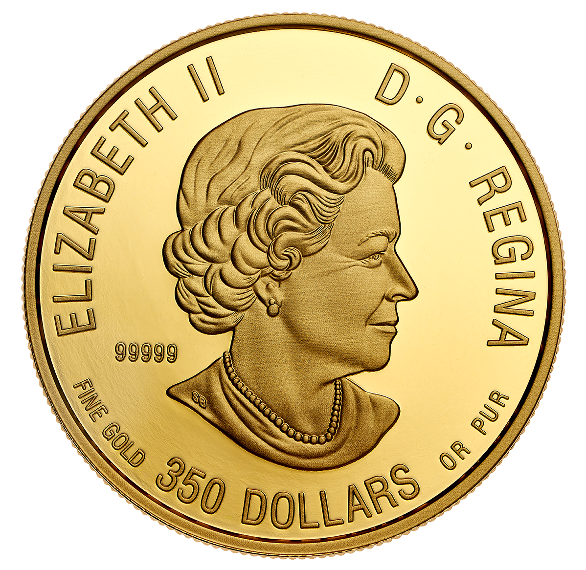 99.999% Pure Gold Coin - Canadian Wildlife Portraits: The Grizzly