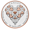 Pièce de 1 oz en argent pur avec placage d'or rose – Meilleurs vœux pour votre mariage!