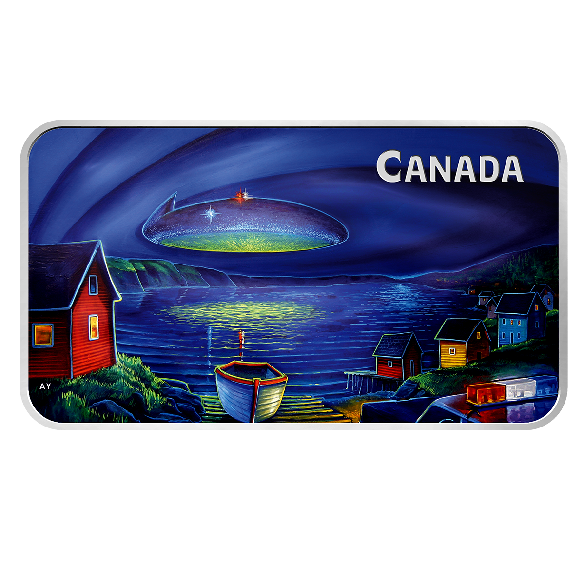 1 oz. Pure Silver Glow-in-the-Dark Coin - Canada's