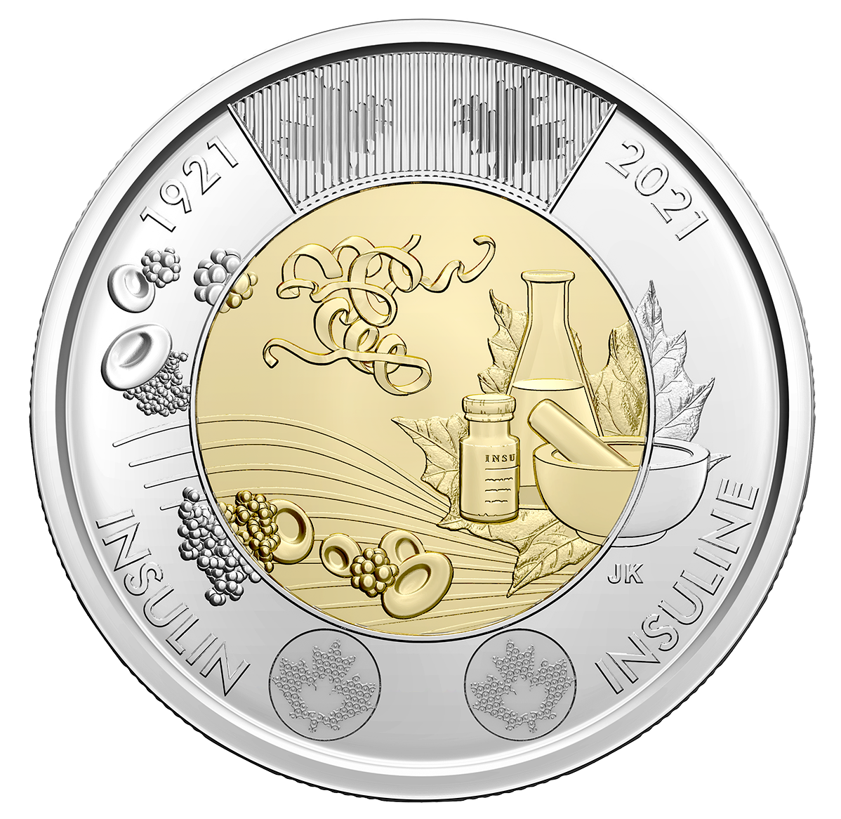 Uncoloured $2 Discovery of Insulin Special Wrap Roll | The Royal