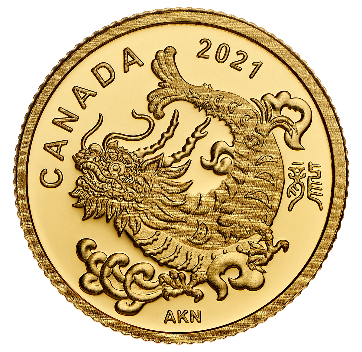 Pure Gold Coin – Triumphant Dragon (2021) | The Royal Canadian Mint