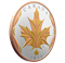 Pièce de 5 oz en argent pur avec placage d'or jaune et d'or rose - Feuilles d'érable dans le vent