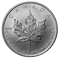 Pièce de 1 oz en argent pur – Marque d'atelier « W » : Feuille d'érable en argent (Winnipeg, 2021)
