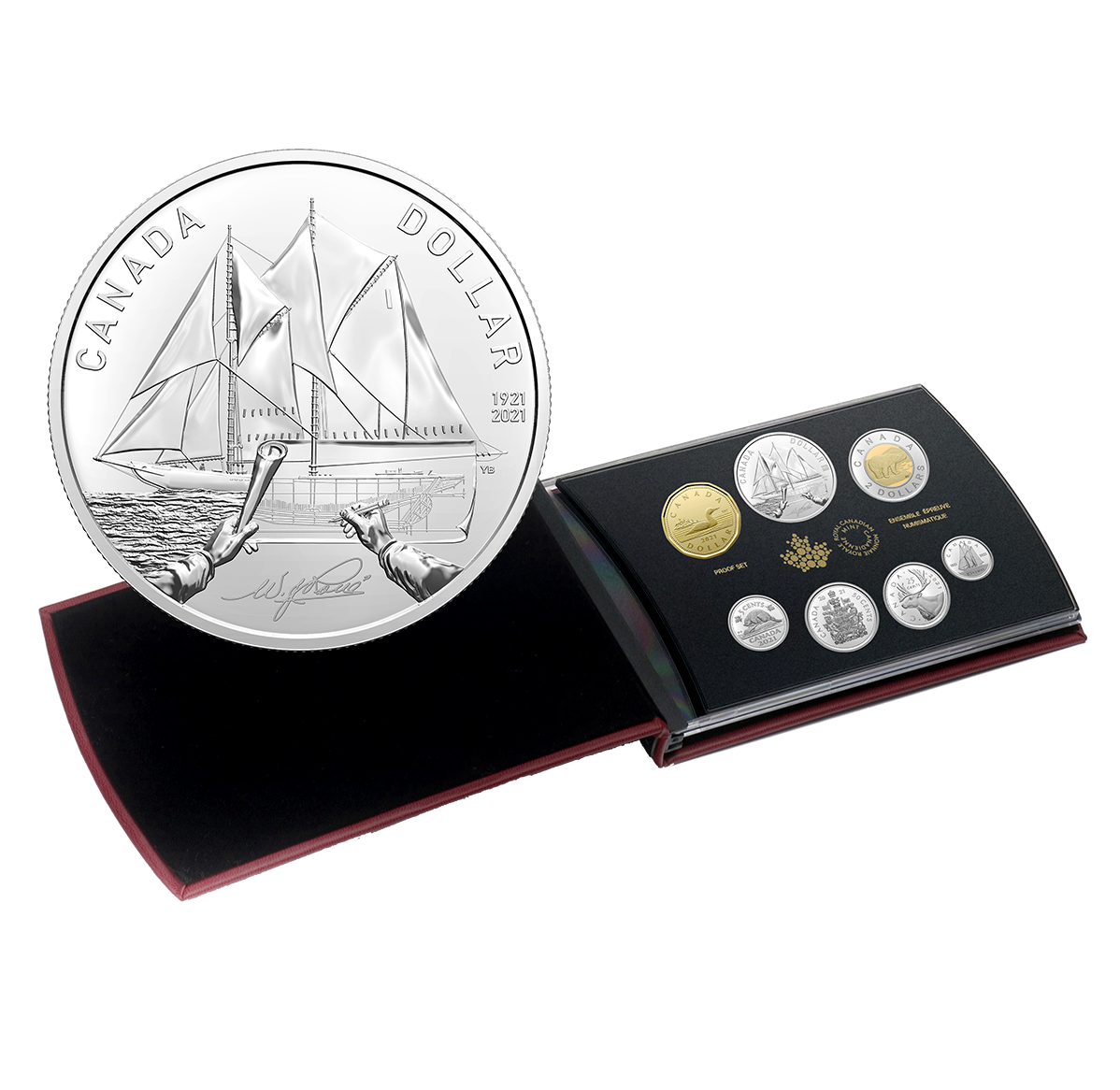 Special Edition Silver Dollar Set 100 th Anniversary of Bluenose