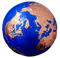 Pièce de 3 oz en argent pur – La planète bleue avec placage d'or rose – Tirage : 999 (2021)