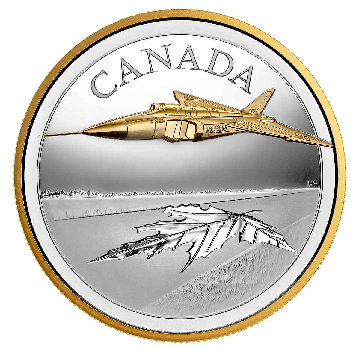  CANADIAN MINT MONNAIE 記念メダル 5 oz. Pure Silver Coin - The Avro Arrow | The Royal Canadian