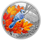Pièce de 1 oz en argent pur – Oiseaux colorés : Geai bleu