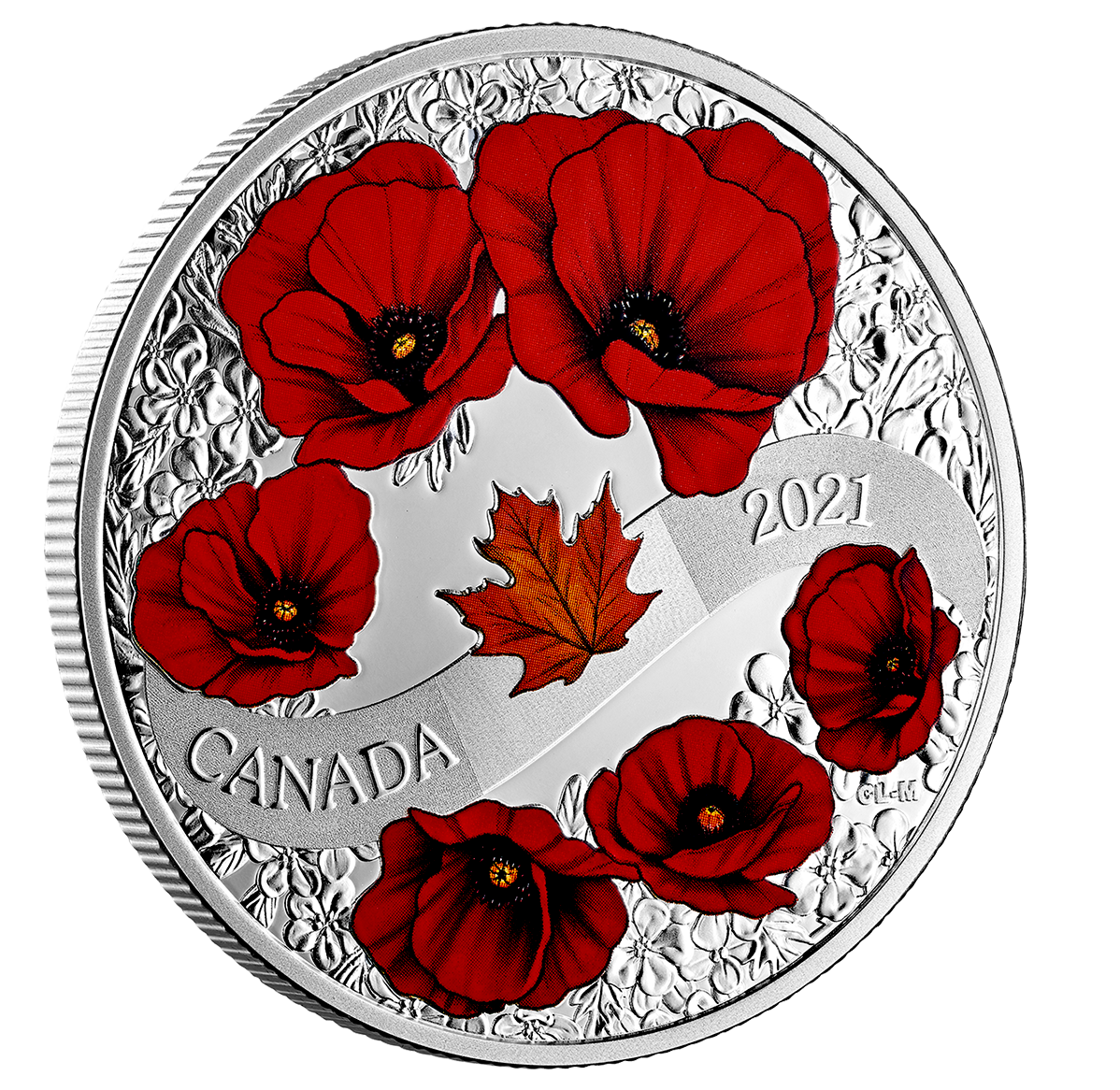Canada Poppy Coins Set Of 3 Different Poppy Coins. 